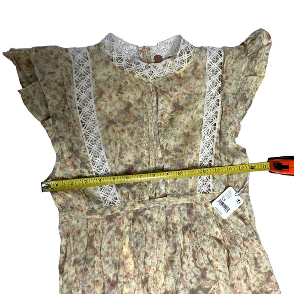 NWT Free People Eva Tunic Top/Mini Dress moon yellow xs - Picture 11 of 16